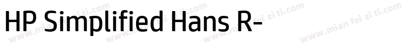HP Simplified Hans R字体转换